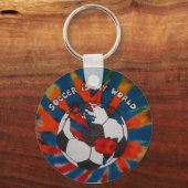 Porte-clés Le football est mon monde (Recto)