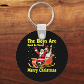 Porte-clés Le Garçon Est De Retour En Ville ! Joyeux Noël Pèr (Recto)