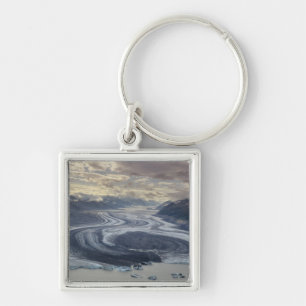 Porte-clés Le glacier Lowell se jette dans la rivière Alsek d