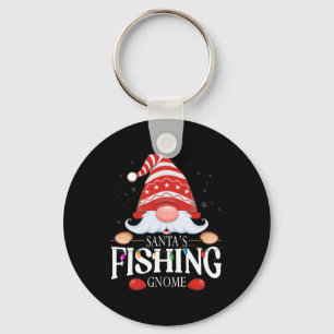 Porte-clés Le Gnome de pêche du Père Noël Pyjama de Noël asso