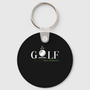 Porte-clés Le Golf fait des différences Golf Golf Club Golf G