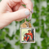 Porte-clés Le golfeur a continué l'attente (main)