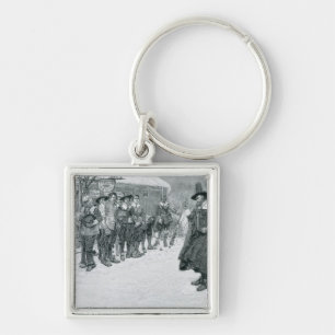 Porte-clés Le gouverneur de puritain