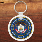 Porte-clés Le grand sceau de l'État d'Utah 1896 (Recto)
