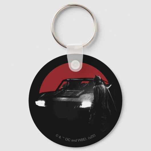 Porte-clés Le graphique Batman & Batmobile (Recto)