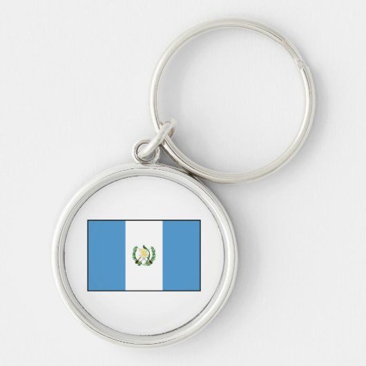 Porte-clés Le Guatemala - drapeau guatémaltèque (Devant)
