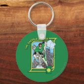 Porte-clés Le guerrier émeraude (Recto)