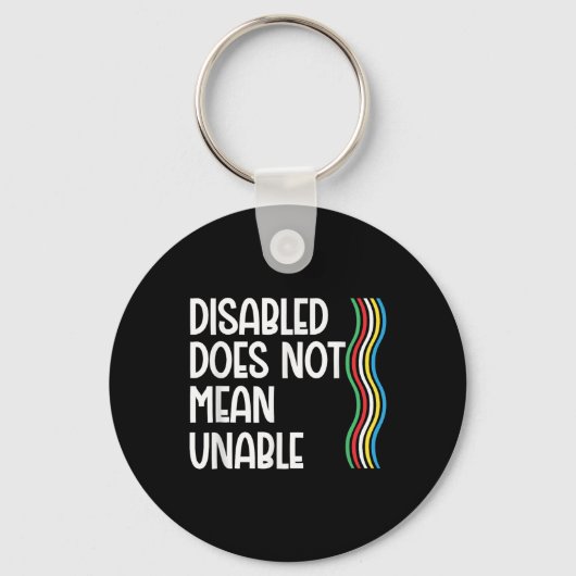 Porte-clés Le Handicap N'Est Pas Une Fierté Invalide Égale (Recto)