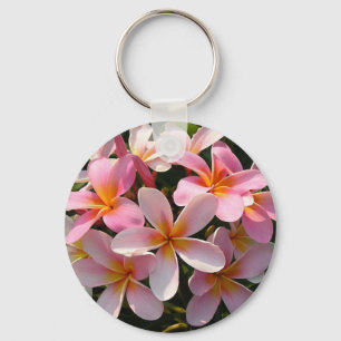 Porte-clés Le Hawaïen de Plumeria fleurit le porte - clé ro