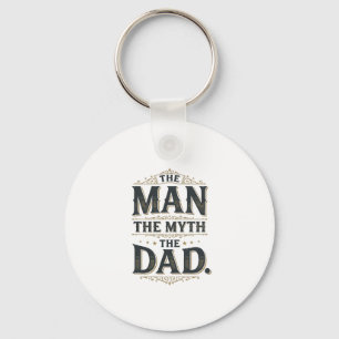 Porte-clés Le Homme Le Mythe Le Papa T-shirt de typographie v