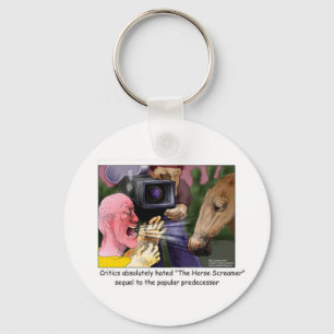 Porte-clés Le Horse Screamer T-shirts drôles Cadeaux Cartes