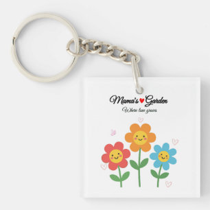 Porte-clés Le Jardin de Maman où l'Amour Grandit   Typographi