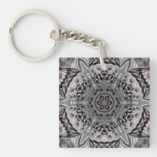 Porte-clés Le Jardin Fractal Argenté