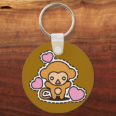 Porte-clés Le jouet en peluche du singe (Recto)