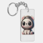 Porte-clés Le jour confortable de la Cute Panda (Devant gauche)