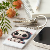 Porte-clés Le jour confortable de la Cute Panda (Devant droit)