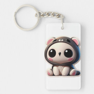 Porte-clés Le jour confortable de la Cute Panda