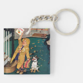 Porte-clés Le jour de mère heureux (Dos)