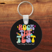 Porte-clés Le Jour de test Tests de démarrage Tests Motivatio (Recto)