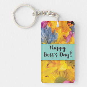 Porte-clés Le Jour du patron remercie Gerbera Daisys
