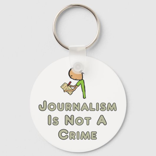 Porte-clés Le journalisme n'est pas un crime (Recto)
