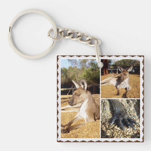 Porte-clés Le Kangaroo Picture Collage, Clavier (Devant)