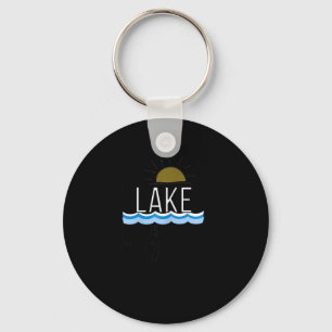 Porte-clés Le lac est mon endroit heureux Cadeau de navigatio