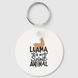 Porte-clés Le lama mignon est mon porte - clé drôle animal