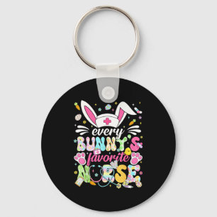 Porte-clés Le lapin de Pâques mignon préféré de chaque lapin