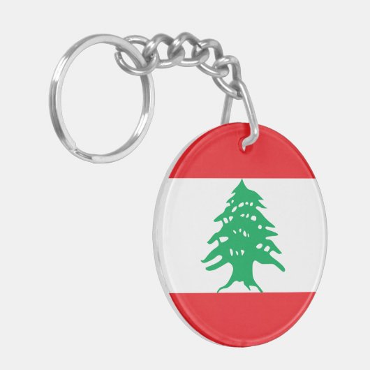 Porte-clés Le Liban - drapeau libanais (Devant gauche)