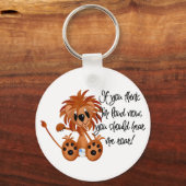 Porte-clés Le lion de bébé m'entendent hurler des T-shirts et (Recto)