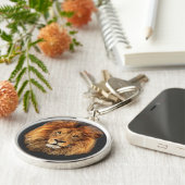 Porte-clés Le lion de la faune africaine (Côté)