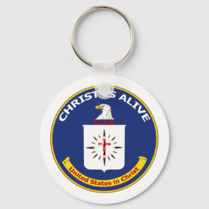 Porte-clés Le logo CIA le "Christ est vivant "