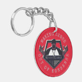 Porte-clés Le logo de Kevin avec le drapeau américain (Devant gauche)