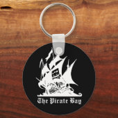 Porte-clés le logo du bateau pirate de pirate de pirate bay (Recto)