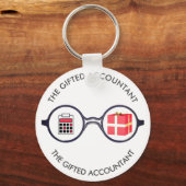 Porte-clés "Le logo du comptable doué" (Recto)