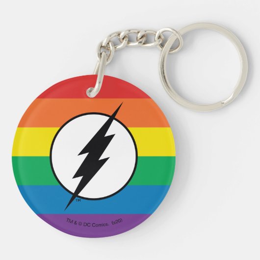 Porte-clés Le logo Flash Rainbow (Dos)