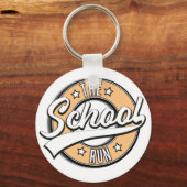 Porte-clés Le logo rétro de The School Run (Recto)