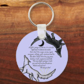 Porte-clés Le loup qui nourrit (Recto)