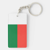 Porte-clés Le Madagascar - drapeau malgache (Dos)