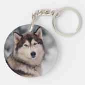 Porte-clés Le magnifique Husky en plein air (Dos)