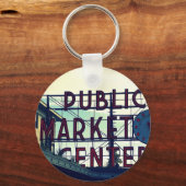 Porte-clés Le marché Pike Place de Seattle (Verso)