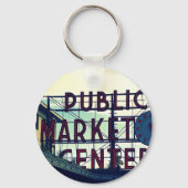 Porte-clés Le marché Pike Place de Seattle (Verso)
