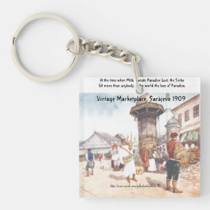 Porte-clés "Le Marché Vintage, Saràjevo 1909"