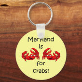 Porte-clés Le Maryland est pour les crabes (Recto)