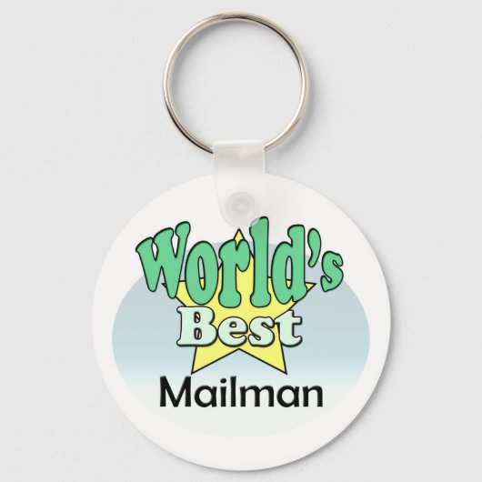 Porte-clés Le Meilleur Mailman du monde (Recto)