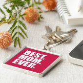 Porte-clés Le meilleur. Maman. Jamais.(rose) (Côté)