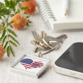 Porte-clés Le meilleur papa américain du monde (Côté)