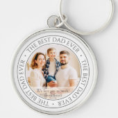 Porte-clés Le meilleur papa jamais photo classique moderne (Devant)