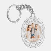 Porte-clés Le meilleur papa jamais photo classique moderne (Devant gauche)